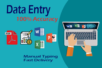 do any type of data entry work