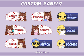 create cute custom chibi panels