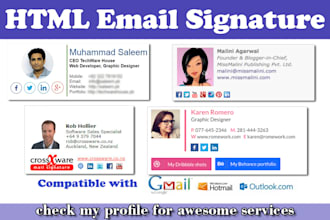 design clickable email signature