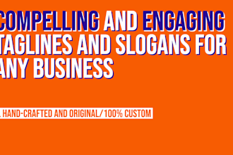 write premium slogans or headlines for your business