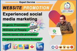 promote and market your website, business, product on social media platform
