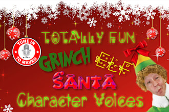 record a fun christmas voice over