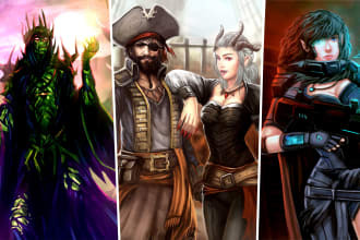 draw fantasy art, dnd, monster, creature, game art