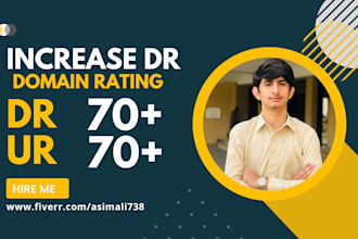 increase domain rating ahref dr 70 of your website