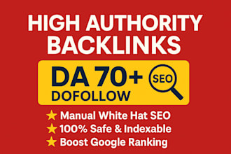 build high authority dofollow SEO backlink ink building