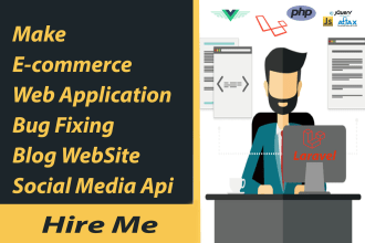 bug fix or develop and design application using laravel ,livewire