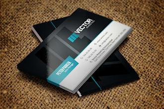 design stylish double sided business card with qr code within 48 hours