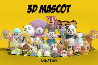 create 3d mascot and character