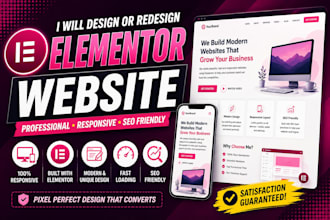 help create an elementor website or fix elementor issues
