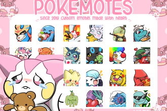 create custom pokemon twitch and discord emotes