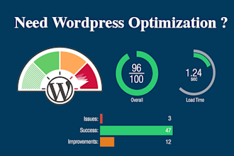 optimize wordpress website or fix slow wordpress page speed