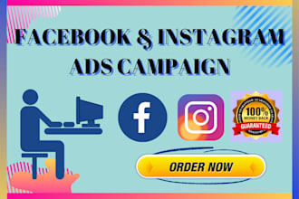 create facebook ads and instagram ads campaign