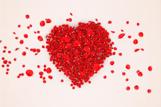 surprise your VALENTINE by putting rose petals on his/her picture, just