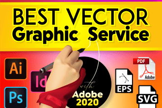 do high quality vector design with adobe 2020