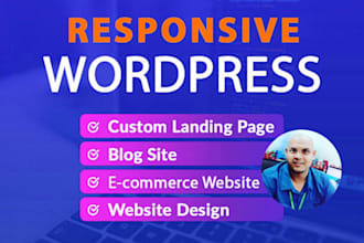 create wordpress  landing page or website design for cpa marketing