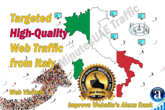 send italian web visitors, geo traffic from italy