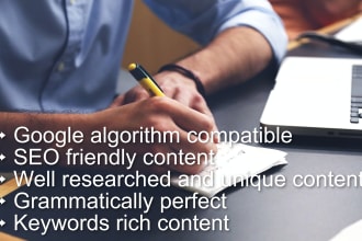 be SEO copywriter and content writer for your blog