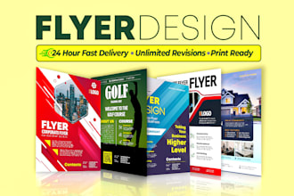 design elegant business flyer in 24 hours