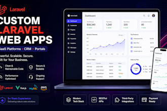 build a custom laravel web app or saas platform