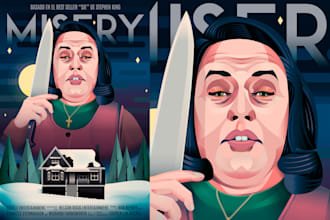 illustrate iconic vector movie posters and cinematic artwork