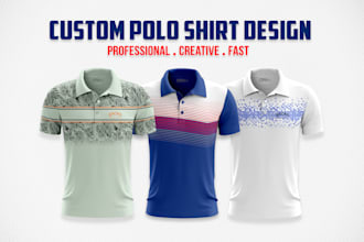 design golf polo shirt with copyright and brand uniform