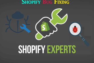 do custom shopify coding and fix any shopify bug