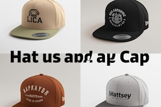 design custom cap and hat logo for you