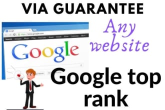 google top ranking guarantee with monthly  white hat SEO