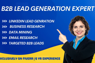 find a business email address or contact list from linkedin, internet research