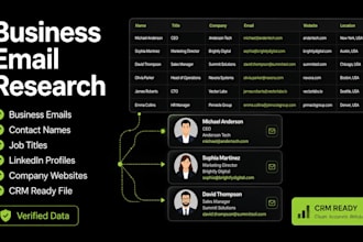 find business emails, contacts and company information