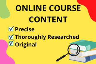 craft course outline, curriculum and course content