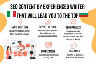 write SEO content for your website