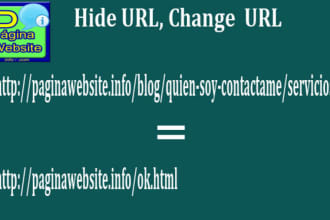 hide URL of your blog and come out the same direction when navigating the blog