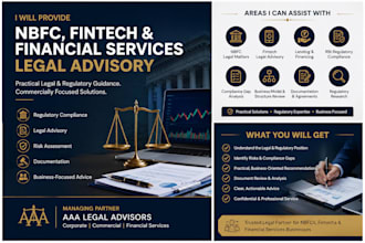 provide nbfc fintech and financial services legal advisory