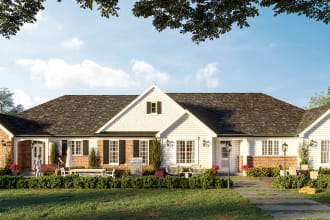 create 3d render for exterior house