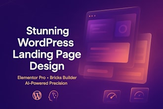 build ai powered wordpress landing page with elementor or bricks builder