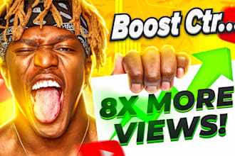 design high CTR youtube thumbnails that get more clicks