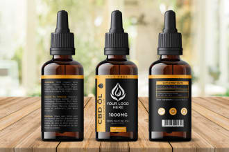 make cbd label design and logo design