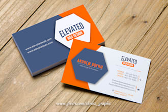 design an elegant business card professionally