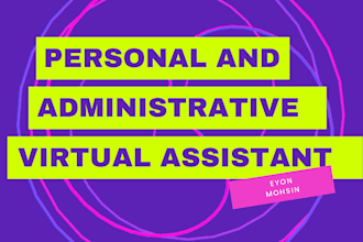 be your personal and administrative  virtual assistant