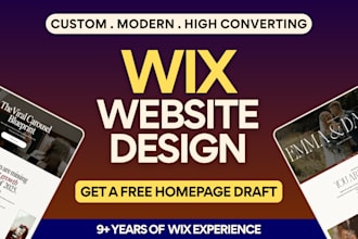 design wix website, build wix website design