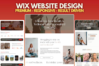 design wix website, build wix website design