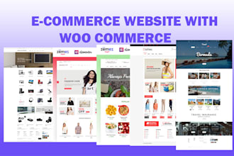 create your ecommerce website by woo commerce