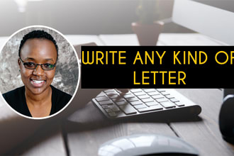 write a convincing and professional letter for you