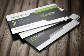 do stylish business card design and logo