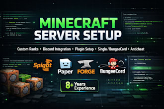 setup and configure a professional minecraft server