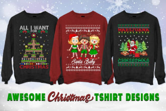 do unique ugly christmas sweater and sweatshirt design