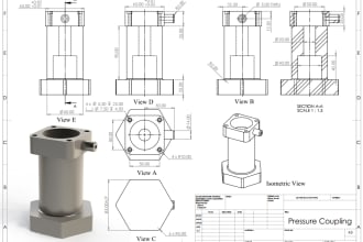 provide solidworks, autocad based general and fabrication engineering drawing
