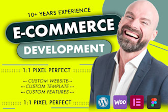 ecommerce or website custom development from scratch, send me draft or reference