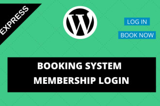add booking or membership system on your wordpress website